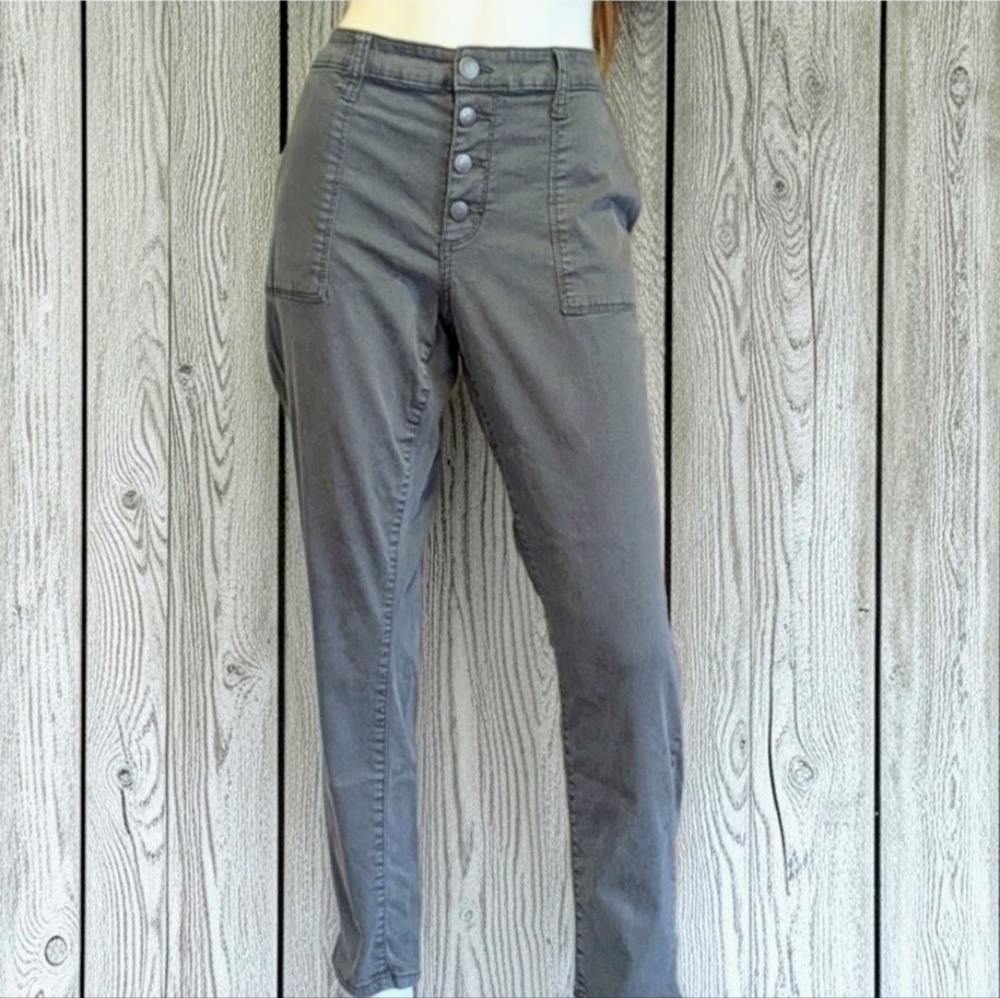 Universal Threads Button-Fly Olive Skinny Pants